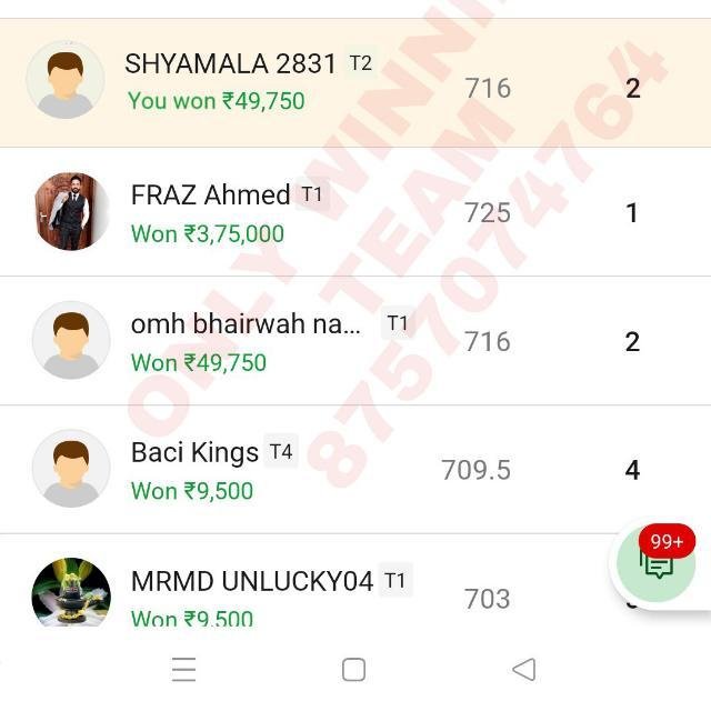 WINNING OF DREAM 11 WhatsApp Group
